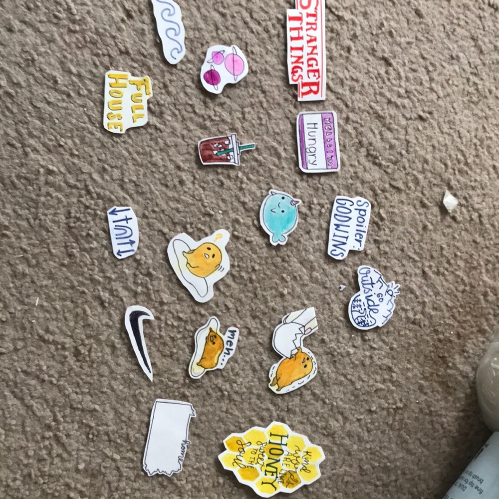 Homemade stickers